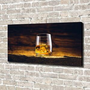 Imprimare tablou canvas Bourbon într-un pahar