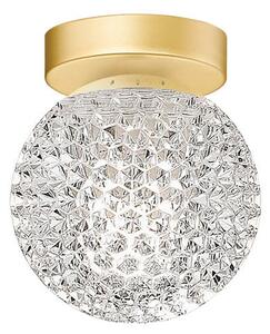 Plafoniera eleganta DIAMOND C1 aurie transparenta 1x3W G9