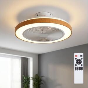 BRILAGI - Ventilator de tavan cu LED reglabil LED/38W/230V 50 cm alb/maro + telecomandă
