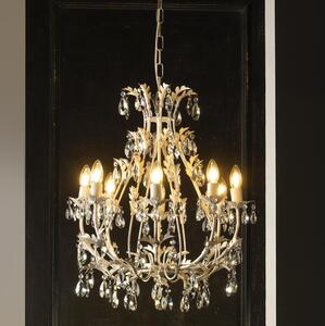 ONLI - Candelabru pe lanț BOTTE 8xE14/6W/230V alb