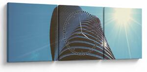 Tablou - Arhitectura (cu ceas) (90x30 cm)