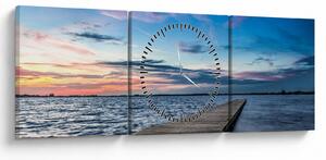Tablou - Ponton (cu ceas) (90x30 cm)