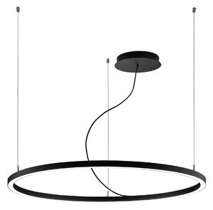 Lampa suspendata moderna VERDI S3 neagra cu LED 61W