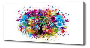 Tablou pe pânză copac colorat