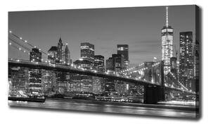 Tablou pe pânză canvas Manhattan pe timp de noapte