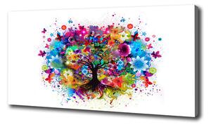 Tablou pe pânză copac colorat