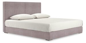 Pat tapitat IASON 160x200 powder cu lada de depozitare