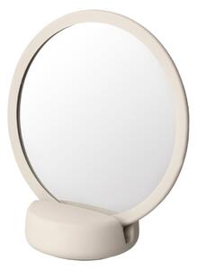 Oglindă cosmetică pentru masă Blomus, înălțime 18,5 cm, crem deschis