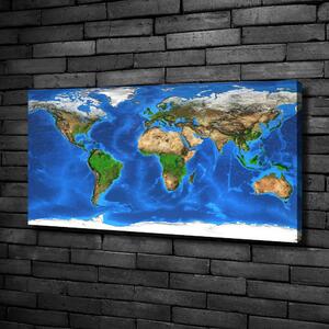 Tablou pe pânză canvas harta lumii