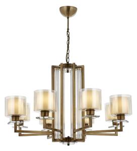 Candelabru pe lanț VARANA, 8xE27/40W/230V, bronz
