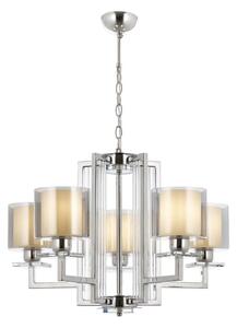 Candelabru pe lanț VARANA 5xE27/40W/230V crom lucios