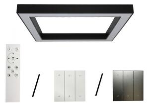 Plafonieră LED/130W/230V 3000/4000/6500K 100x100 cm neagră