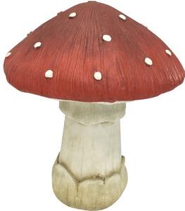 Ciupercă decorativă Lafiora 27x26x32,5 cm roșu