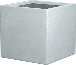 Ghiveci Lafiora Emilia piatră artificială 44x44x42 cm gri deschis
