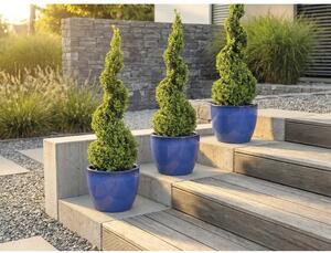 Ghiveci flori Lafiora Oslo ceramică Ø 30 cm H 26 cm albastru