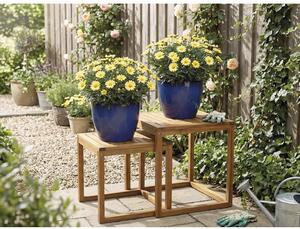 Ghiveci flori Lafiora Oslo ceramică Ø 30 cm H 26 cm albastru