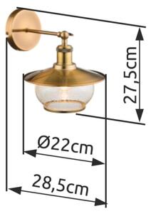 Globo 69030W - Corp de iluminat perete 1xE27/60W