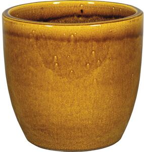 Ghiveci flori Lafiora Oslo ceramică Ø 30 cm H 26 cm ocru