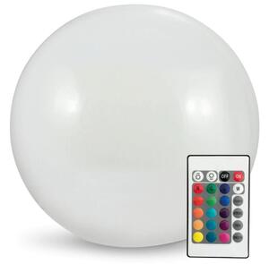 Lampă LED RGBW solară BALL LED/3,7V 1500 mAh d. 50 cm IP65 + telecomandă