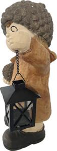 Figurină decorativă fetiță Lafiora H 38 cm maro