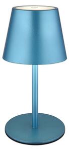 Globo 58488BL-LED Lampă de masă VANNIE, reîncărcabilă, cu control tactil și reglare a luminozității, pentru exterior 3W/5V IP54 1800mAh albastră