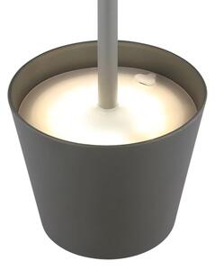 Globo 58488G-LED Lampă de masă VANNIE, reglabilă, cu control tactil, reîncărcabilă, pentru exterior, 3W/5V IP54 1800mAh gri