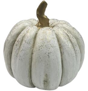 Figurină decorativă dovleac Lafiora H 22 alb