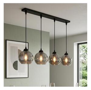 Brilagi - Lustră pe cablu DIOR 4xE27/60W/230V negru/gri fumuriu