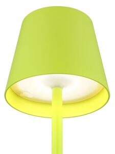 Globo 58488NG-LED Lampă de masă VANNIE pentru exterior, reglabilă (dimmabilă), cu control tactil și reîncărcabilă, 3W/5V IP54 1800mAh, verde