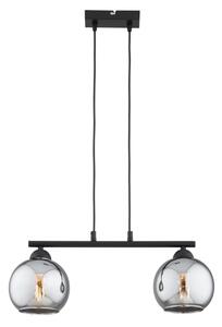 Brilagi - Lustră pe cablu DIOR 2xE27/60W/230V negru/gri fumuriu