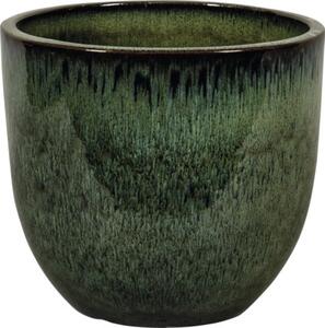 Ghiveci flori Lafiora Oslo ceramică Ø 30 cm H 26 cm verde