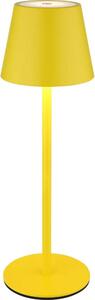 Globo 58488Y-LED Lampă de masă VANNIE, cu dimmer, tactilă, reîncărcabilă, pentru exterior, 3W/5V IP54 1800mAh, galbenă