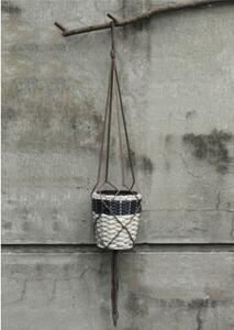Plasă macrame Lafiora H 100 cm maro închis