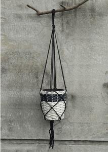 Plasă macrame Lafiora H 100 cm negru