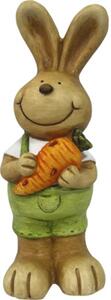 Figurină iepure Lafiora H 37 cm verde