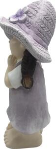 Figurină decorativă fetiță Lafiora H 45 cm roz