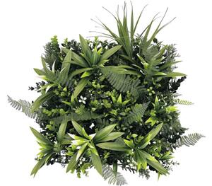 Panou decorativ plante artificiale Fire Sky 38x38 cm