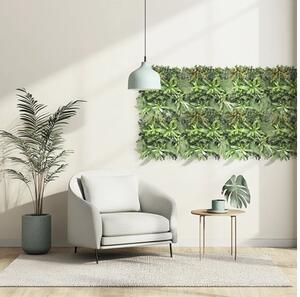 Panou decorativ plante artificiale Fire 38x38 cm