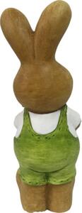 Figurină iepure Lafiora H 37 cm verde
