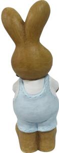 Figurină iepure Lafiora H 37 cm albastru