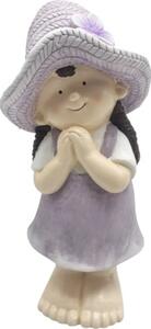 Figurină decorativă fetiță Lafiora H 45 cm roz