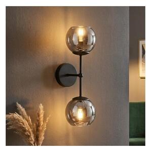 Brilagi - Lampă de perete DIOR 2xE27/60W/230V negru/gri fumuriu