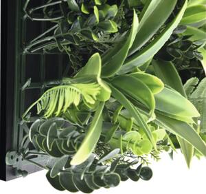 Panou decorativ plante artificiale Fire Sky 38x38 cm