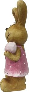 Figurină iepure Lafiora H 37 cm roz
