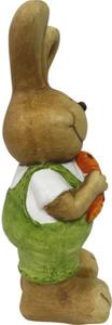 Figurină iepure Lafiora H 37 cm verde