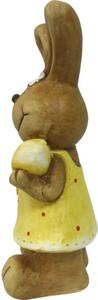 Figurină iepure Lafiora H 37 cm galben