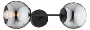 Brilagi - Lampă de perete DIOR 2xE27/60W/230V negru/gri fumuriu
