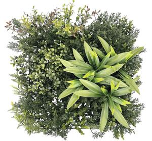 Panou decorativ plante artificiale Jungle 38x38 cm