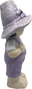 Figurină decorativă băiat Lafiora H 40 cm roz