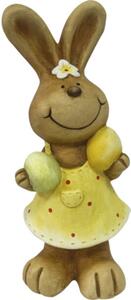 Figurină iepure Lafiora H 37 cm galben